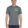 Graphite Heather Custom Green Fire Department T-Shirt – Personalized Text – Gildan DryBlend® 50/50 Short Sleeve - Image 2