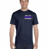 Dark Navy Custom Police Department T-Shirt – Personalized Text – Gildan DryBlend® 50/50 Short Sleeve - Image 5