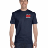 Dark Navy Custom Fire Department T-Shirt – Personalized Text – Gildan DryBlend® 50/50 Short Sleeve - Image 3