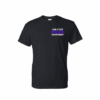 Black Custom Police Department T-Shirt – Personalized Text – Gildan DryBlend® 50/50 Short Sleeve - Image 3