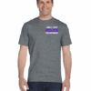 Graphite Heather Custom Police Department T-Shirt – Personalized Text – Gildan DryBlend® 50/50 Short Sleeve - Image 3